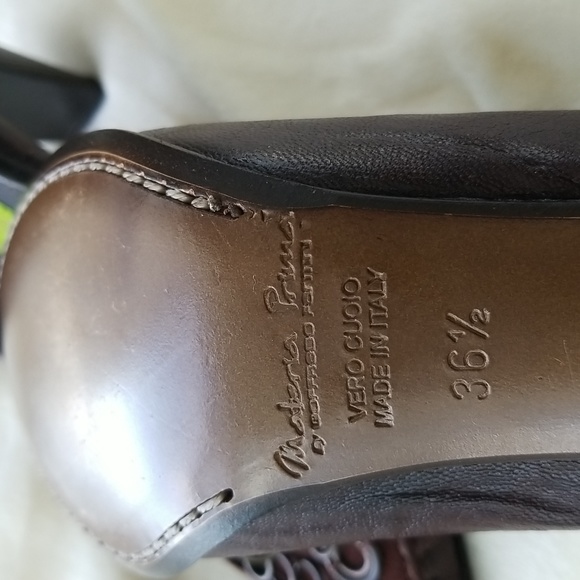 Vintage Y2K Materia Prima Goffredo Fantini Luxury Leather Women's Shoes / Sz 6 - Picture 15 of 17